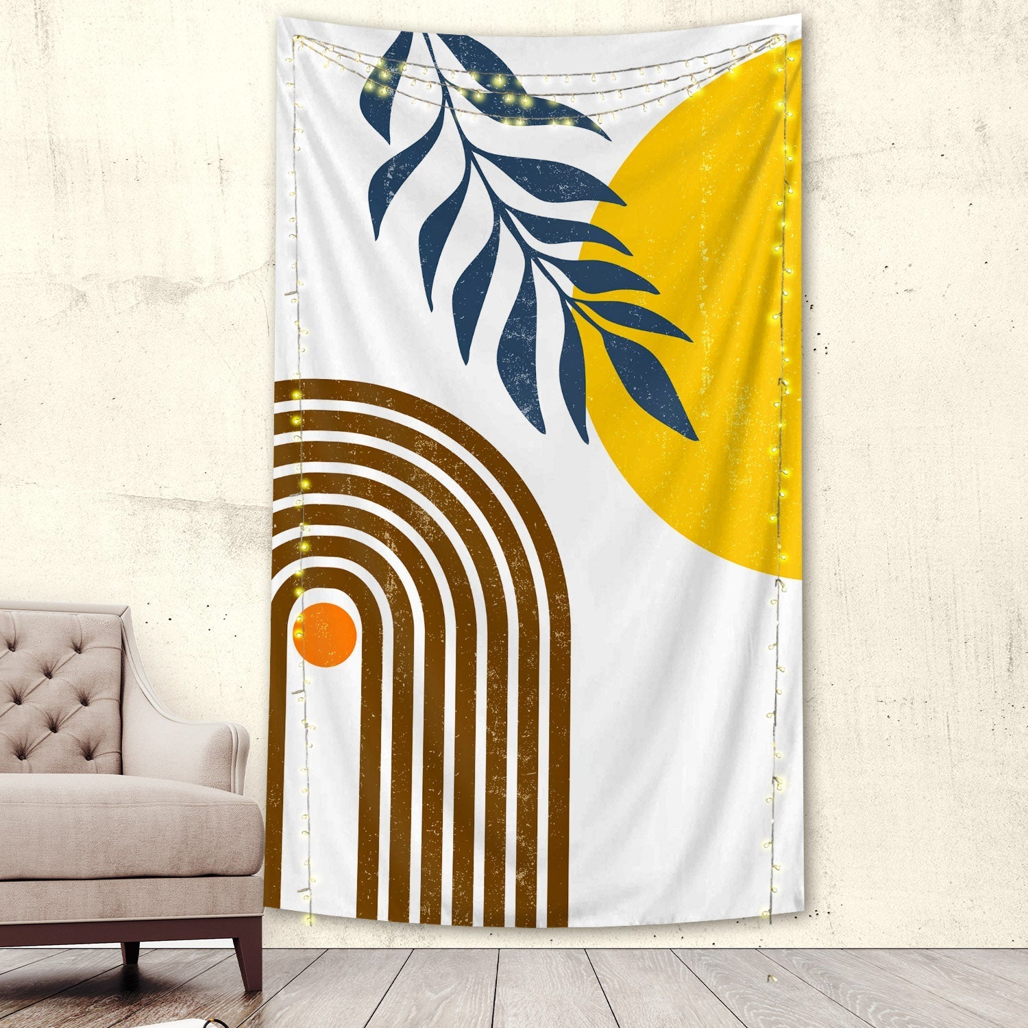 Boho Leaf Tapestry