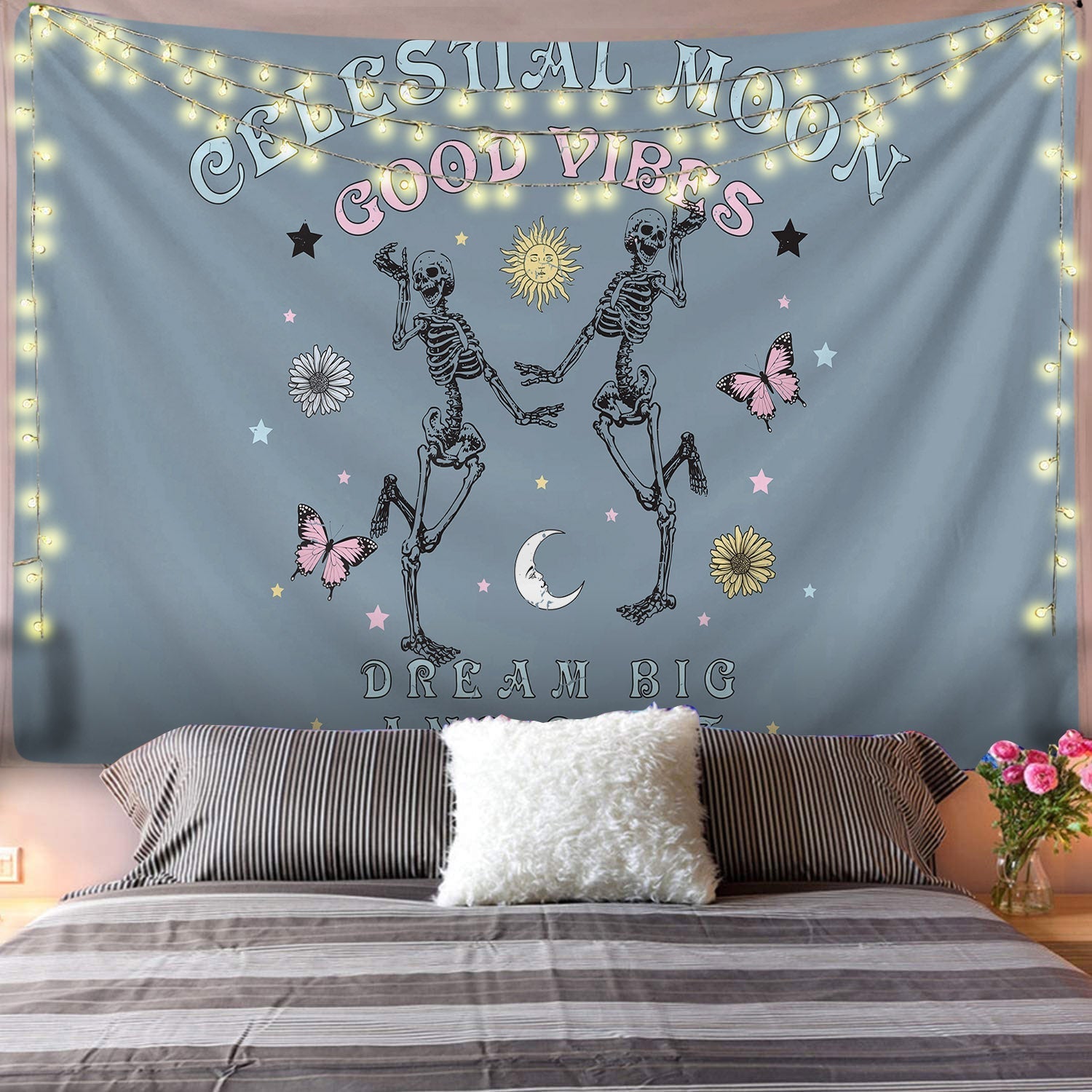 Dancing Skeletons Tapestry